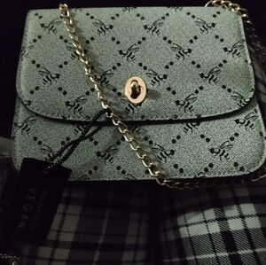Nine West Black and Gold Crossbody Bag